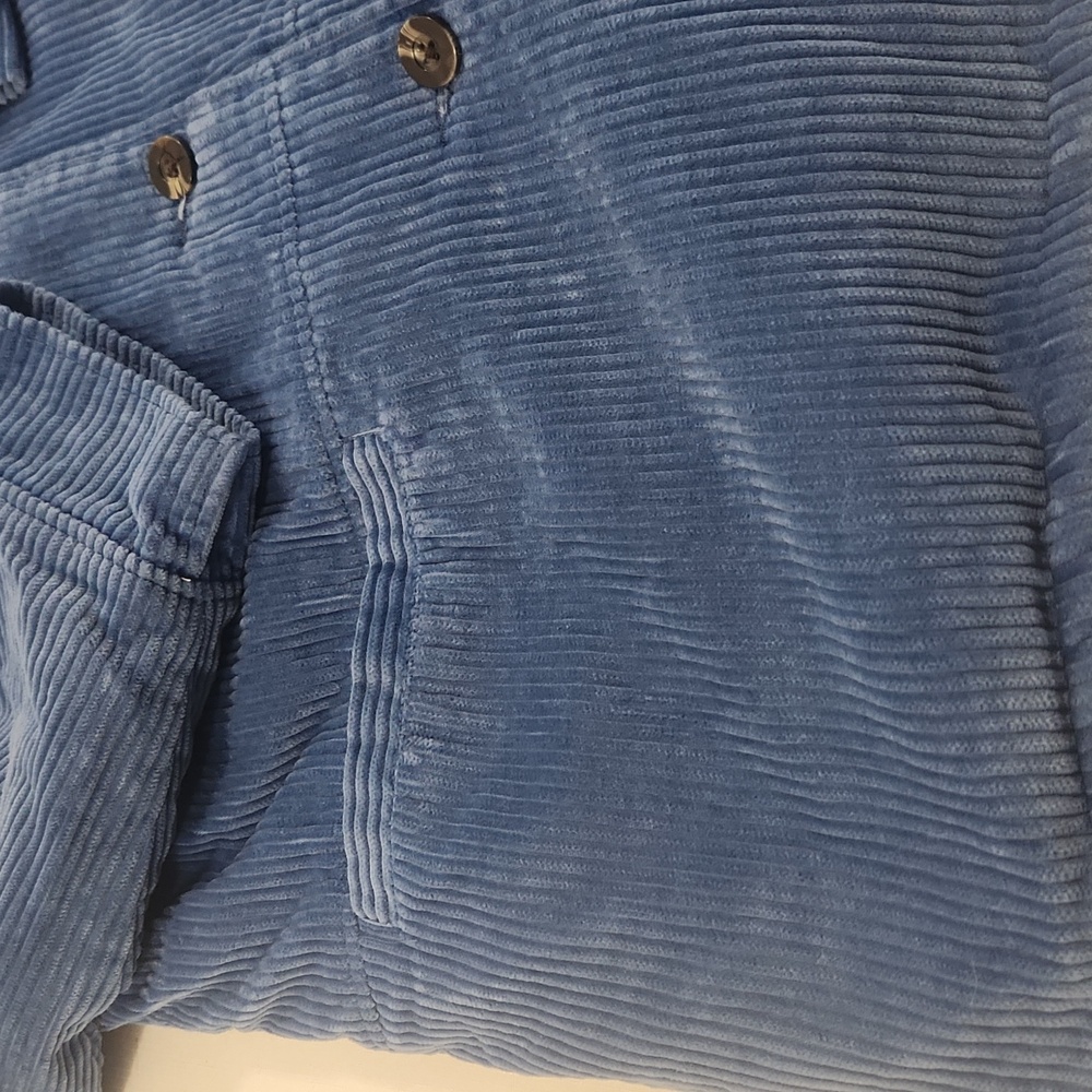 Blair Blue Corduroy Teddy Jacket. Vintage 90's. Size L - Picture 5 of 8